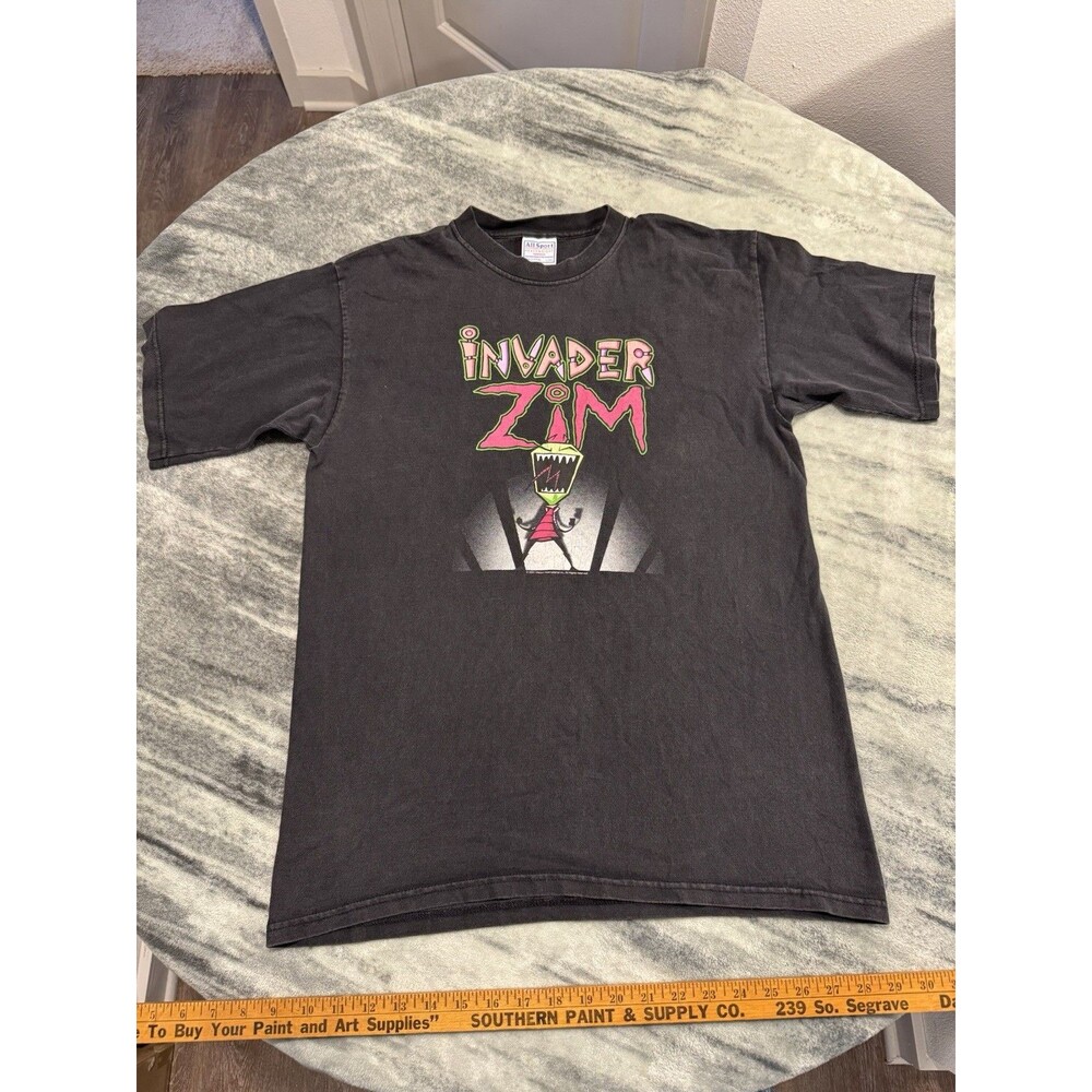 Vintage All Sport 2001 INVADER ZIM Viacom Nickelodeon 2000s T Shirt Adult Large